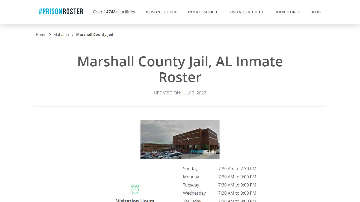 Marshall County Jail, AL Inmate Roster