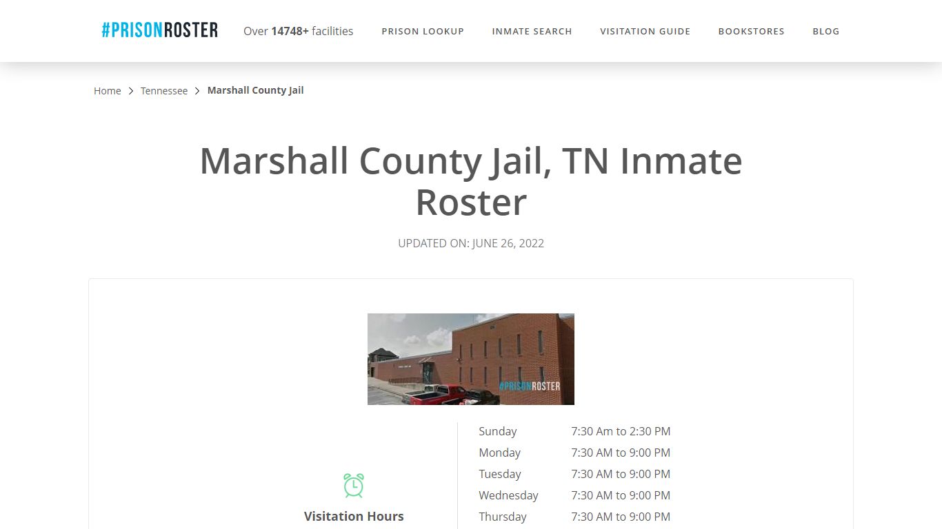 Marshall County Jail, TN Inmate Roster - Prisonroster